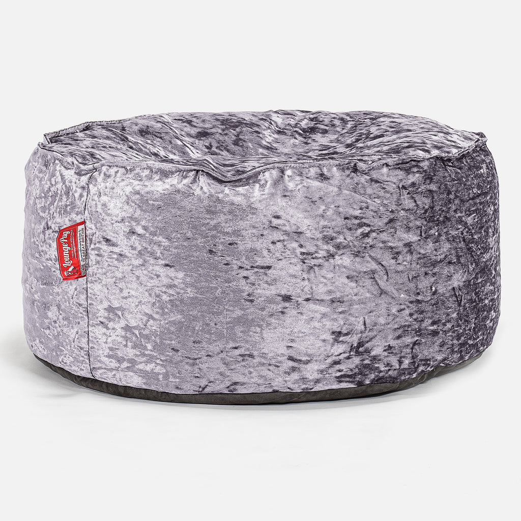 Sitzhocker Pouf - Retro-Samt Lavendel 01