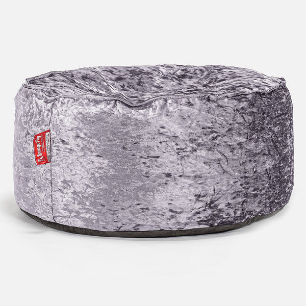 Sitzhocker Pouf - Retro-Samt Lavendel 01