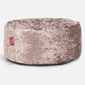 Sitzhocker Pouf - Retro-Samt Trüffel