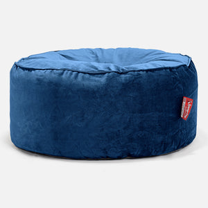 Sitzhocker Pouf - Samt Marineblau