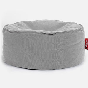 Sitzhocker Pouf - Stonewashed-stoff Pewter