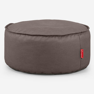 Sitzhocker Pouf - Veganes Leder Schoko