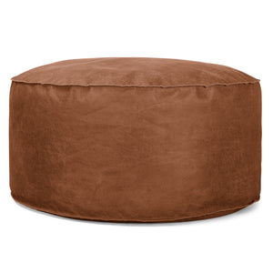 Sitzhocker Pouf - Vintage Leder Karamell