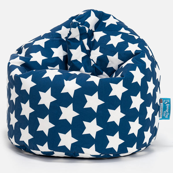 Sitzsack Kinder 2-6 jahren - Druck Blau Star Fabric Close-up Image