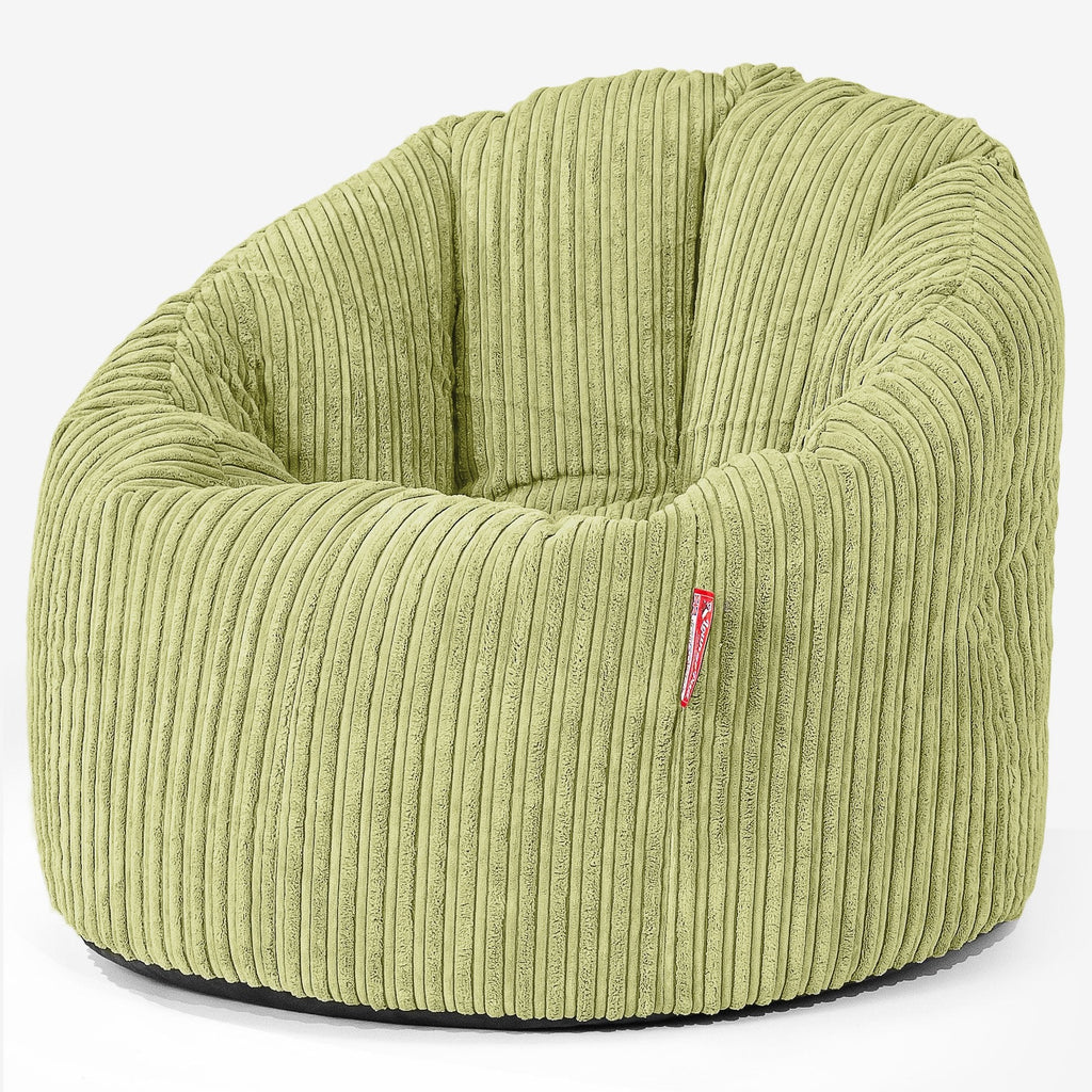 Sitzsack Kuschel Lounge Sessel - Cord Hellgrün 01