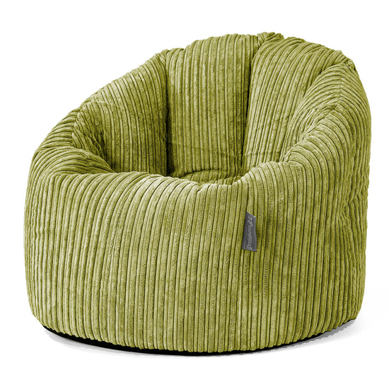 Sitzsack Kuschel Lounge Sessel - Cord Hellgrün 01