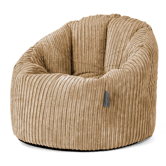 Sitzsack Kuschel Lounge Sessel - Cord Sand 01