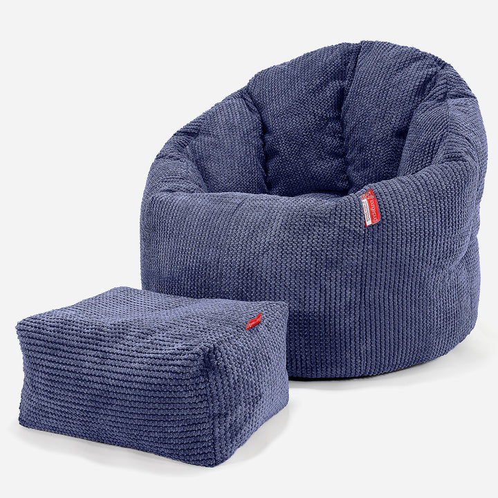 Sitzsack Kuschel Lounge Sessel - Pom-Pom Lila 02