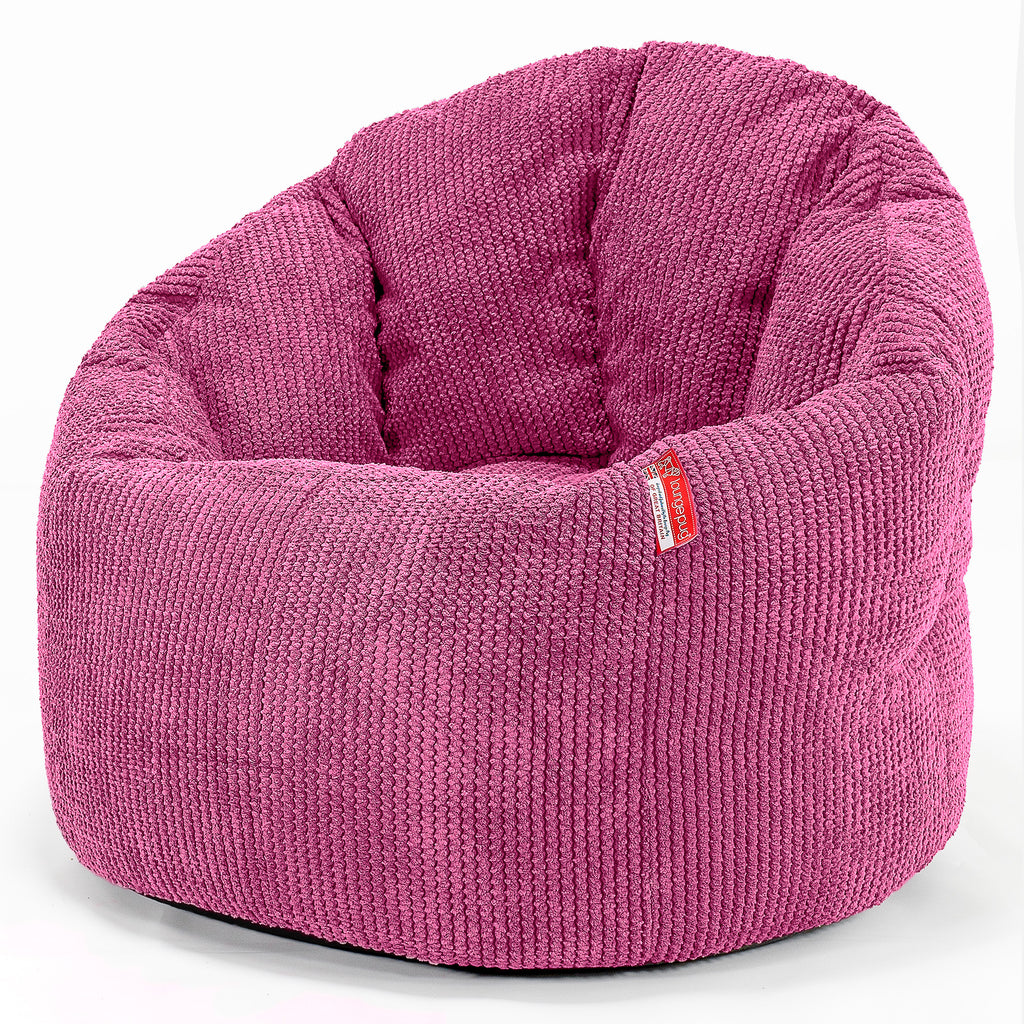 Sitzsack Kuschel Lounge Sessel - Pom-Pom Pink 01