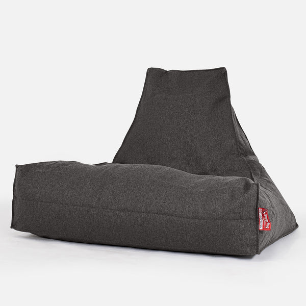 Sitzsack Lounge Sessel - Interalli Wolle Grau 01