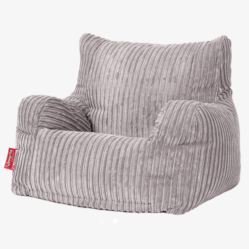 Josephine Sitzsack Ohrensessel - Cord Silber 01