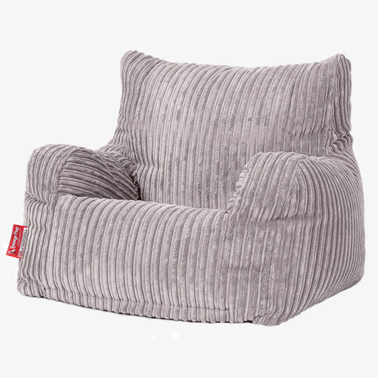 Josephine Sitzsack Ohrensessel - Cord Silbergrau 01