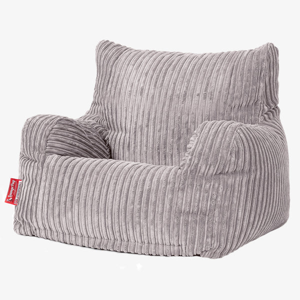 Josephine Sitzsack Ohrensessel - Cord Silbergrau 01