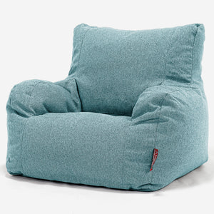 Josephine Sitzsack Ohrensessel - Interalli Wolle Aqua
