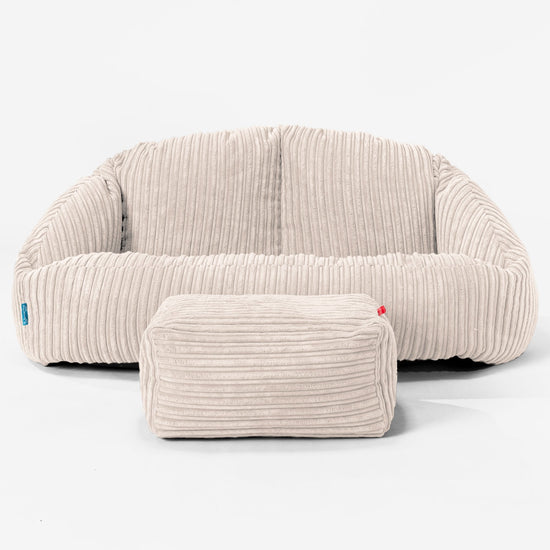 Kindersofa Bubble 2-6 jahren - Cord Creme 02