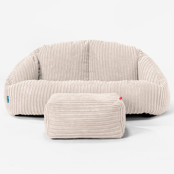 Kindersofa Bubble 2-6 jahren - Cord Creme 01