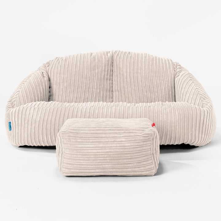 Kindersofa Bubble 2-6 jahren - Cord Creme 02