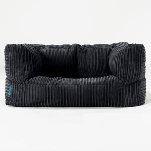Kindersofa Albert 2-6 jahren - Cord Schwarz