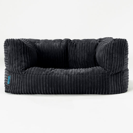 Kindersofa Albert 2-6 jahren - Cord Schwarz_01