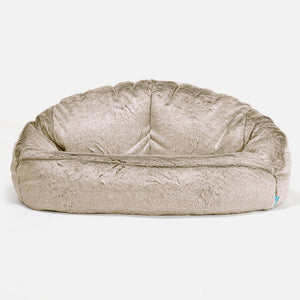 Kindersofa Bubble 2-6 jahren - Kaninchen Kunstfell Goldbraun