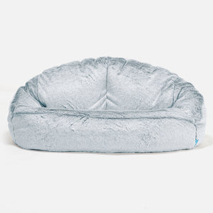 Kindersofa Bubble 2-6 jahren - Kaninchen Kunstfell Pastellblau