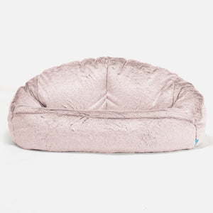 Kindersofa Bubble 2-6 jahren - Kaninchen Kunstfell Pastellrosa