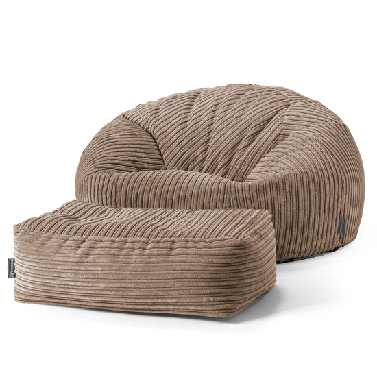 Sitzsack Sofa - Cord Mocca 02