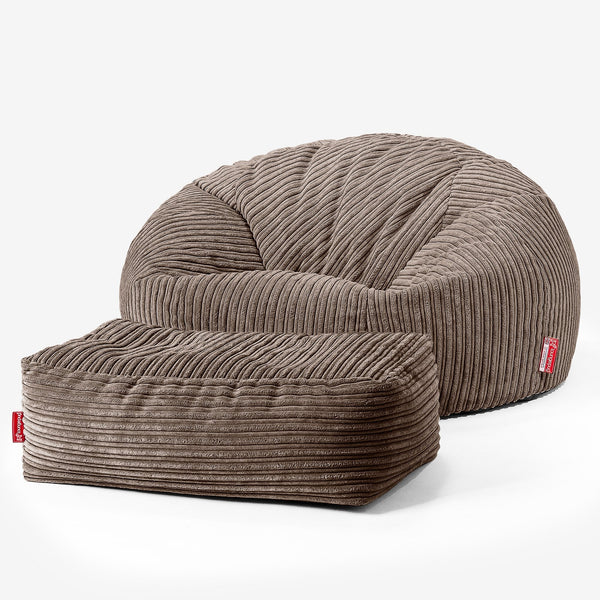 Sitzsack Sofa - Cord Mocca 01