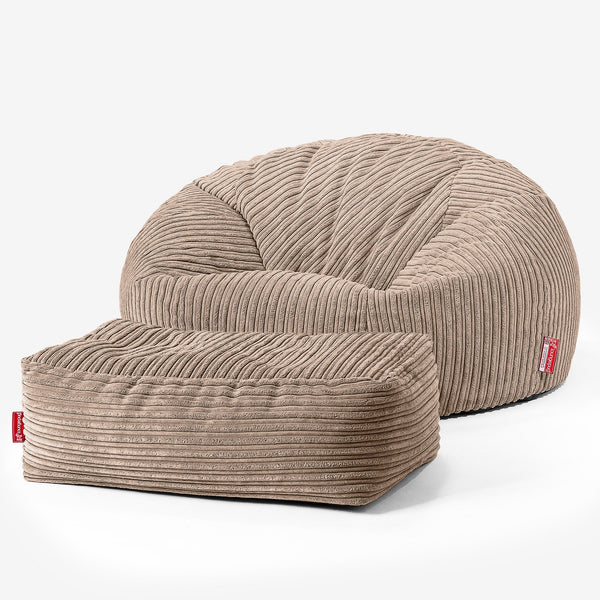 Sitzsack Sofa - Cord Sand 01