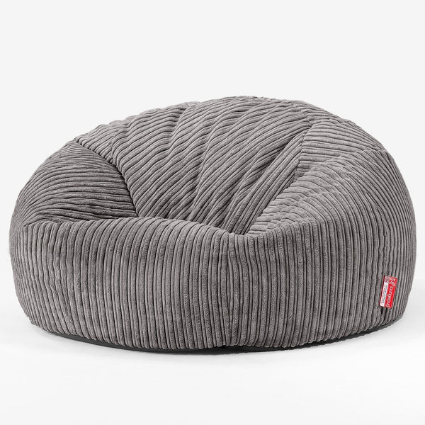 Sitzsack Sofa - Cord Schiefergrau 01