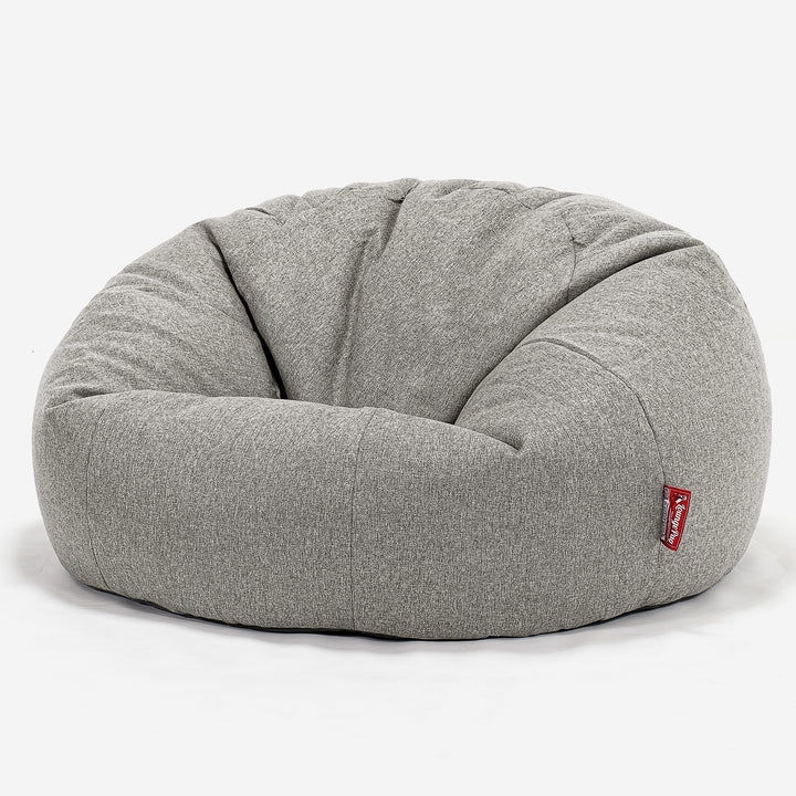 Sitzsack Sofa - Interalli Wolle Silber 01