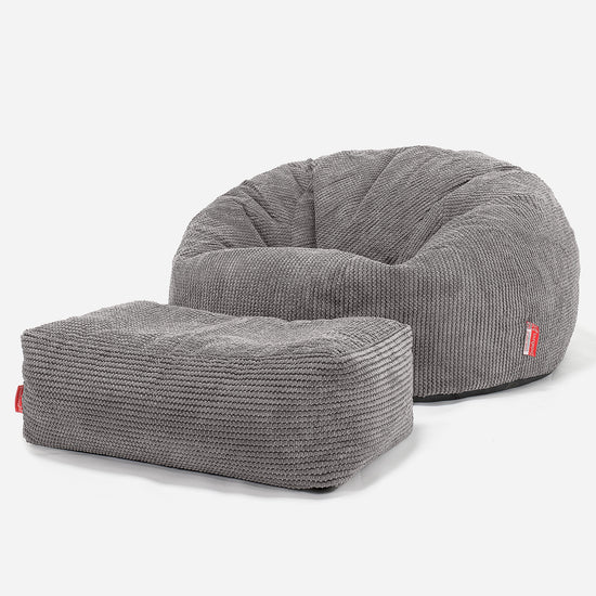 Sitzsack Sofa - Pom-Pom Anthrazit 02