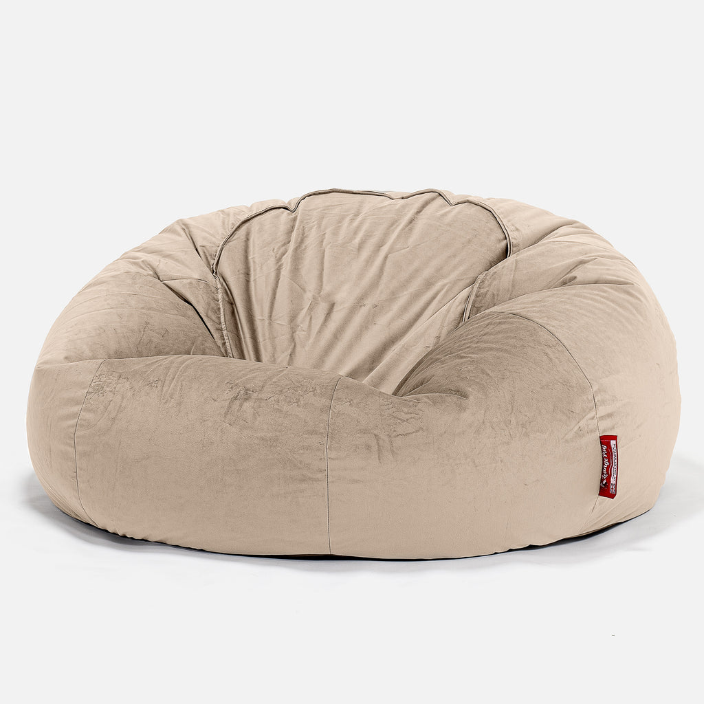 Sitzsack Sofa - Samt Nerzfarben 01