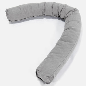Seitenschläferkissen XXL - Stonewashed-stoff Pewter