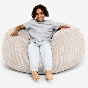 Super Bequemer Riesen Kindersitzsack 6-14 Jahre - Cord Elfenbein