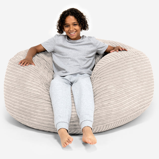 Super Bequemer Riesen Kindersitzsack 6-14 Jahre - Cord Creme 01