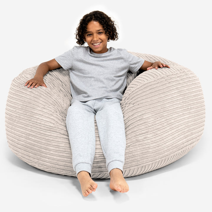 Super Bequemer Riesen Kindersitzsack 6-14 Jahre - Cord Creme 01