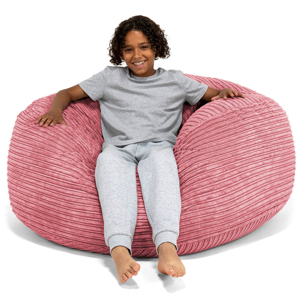Super Bequemer Riesen Kindersitzsack 6-14 Jahre - Cord Koralle 01