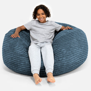 Super Bequemer Riesen Kindersitzsack 6-14 Jahre - Cord Marineblau