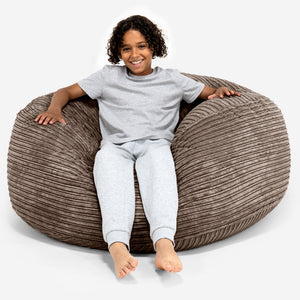 Super Bequemer Riesen Kindersitzsack 6-14 Jahre - Cord Mocca