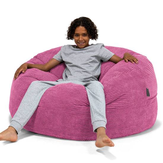 Super Bequemer Riesen Kindersitzsack 6-14 Jahre - Pom-Pom Pink 01