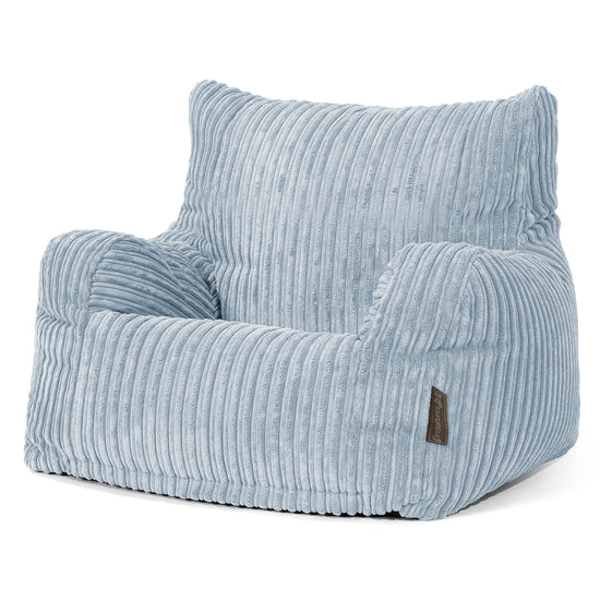 Sitzsack Sessel für Teenager 6-14 Jahre - Cord Baby Blau 02