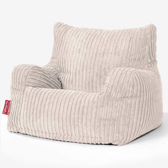 Sitzsack Sessel für Teenager 6-14 Jahre - Cord Creme 02