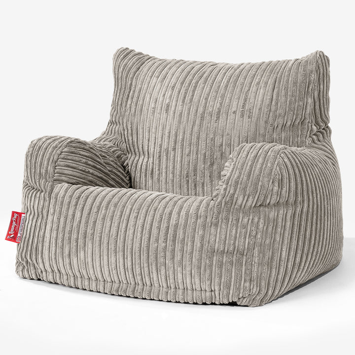 Sitzsack Sessel für Teenager 6-14 Jahre - Cord Nerzfarben 02