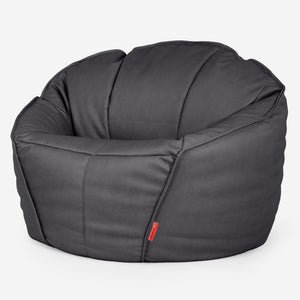 Ultimative Klassischer Gaming Sitzsack - Veganes Leder Schwarz