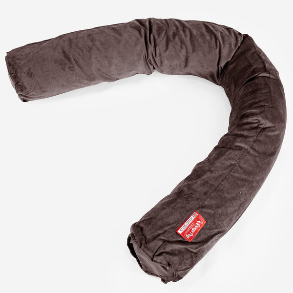 Seitenschläferkissen, CloudSac Latexflocken-Mischung - Waffelgewebe Schoko 01