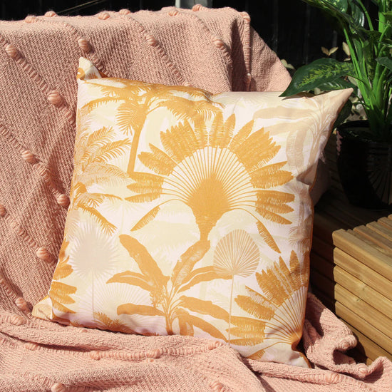 Outdoor Dekokissen / Sofa Kissenbezug 43 x 43cm - Palmen-Druck 04