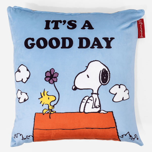 Snoopy Dekokissen / Sofa Kissenbezug 47 x 47cm - Schöner Tag 01