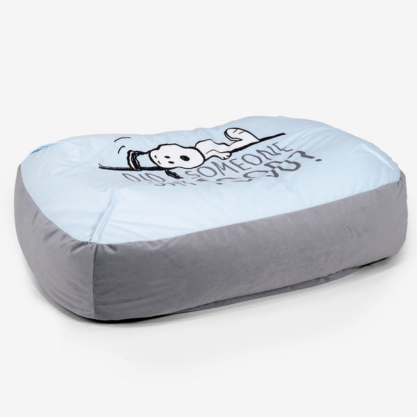 Snoopy Großes Slouchy Hundebett - Hungrig 01