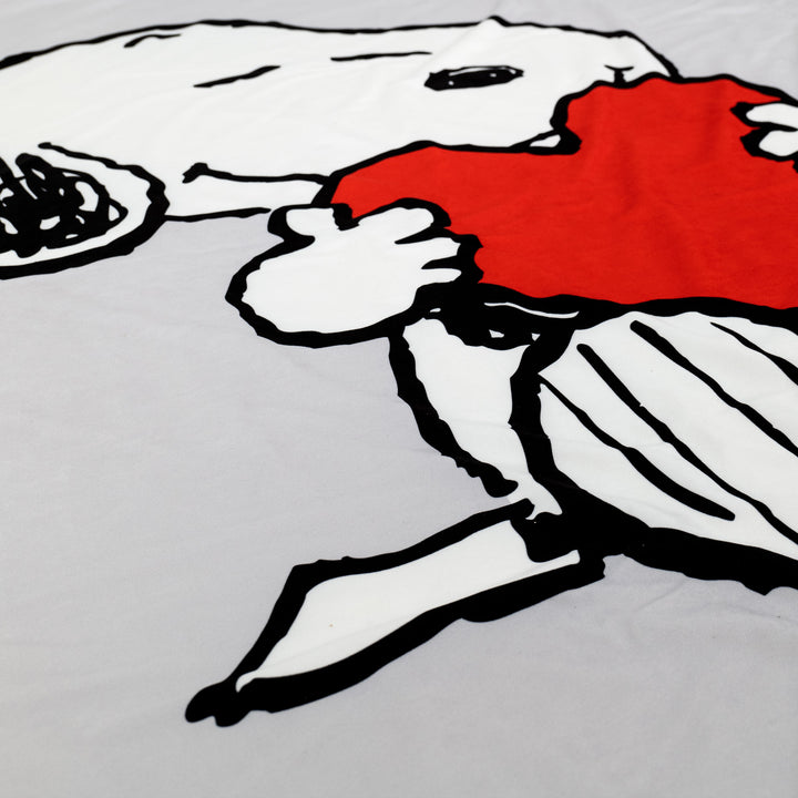 Snoopy Kuscheldecke / Tagesdecke - Herz 03